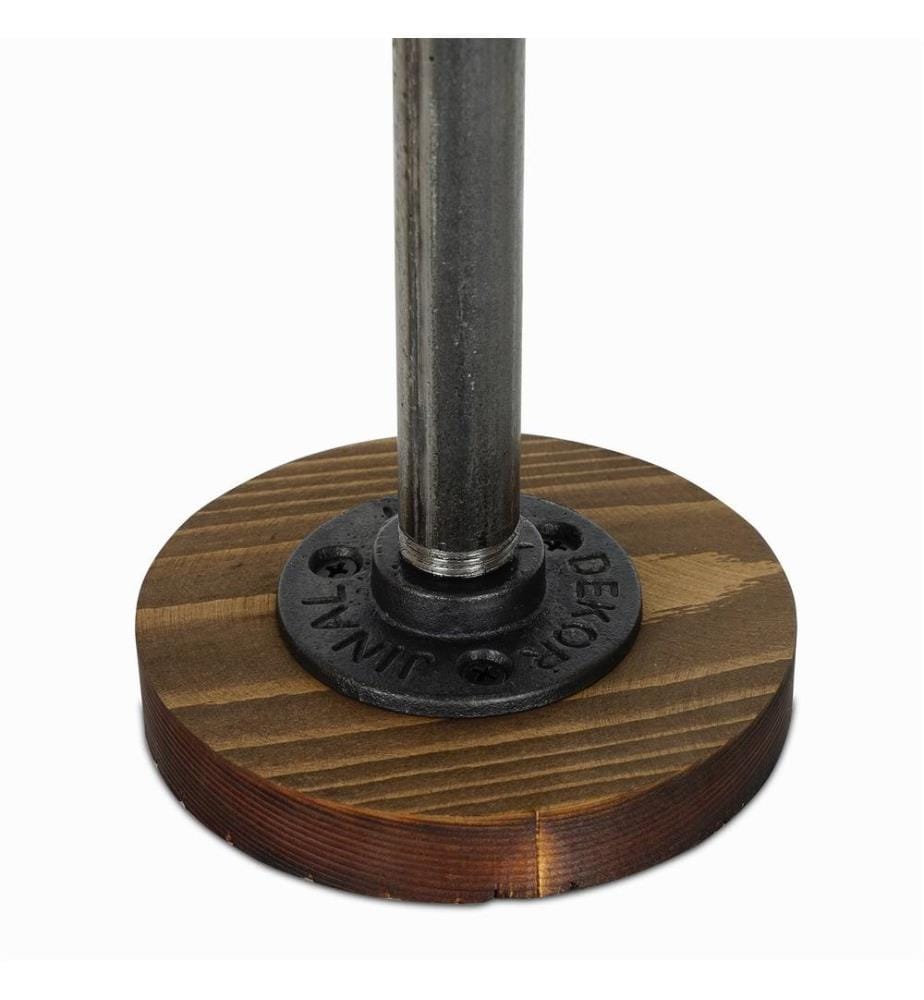 Paper Towel Holder, Walnut, Silver, Solid Wood