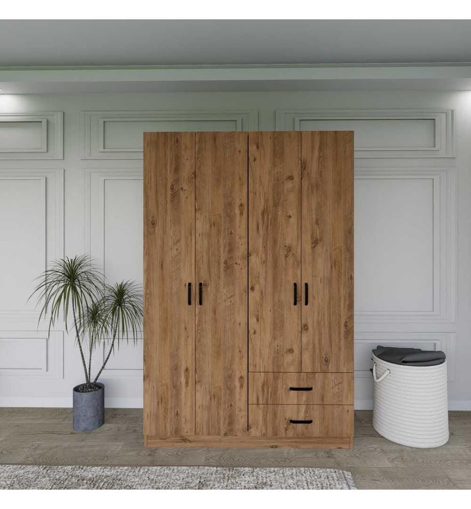 Armoire, pin atlantique, panneau de particules 100% mélaminé