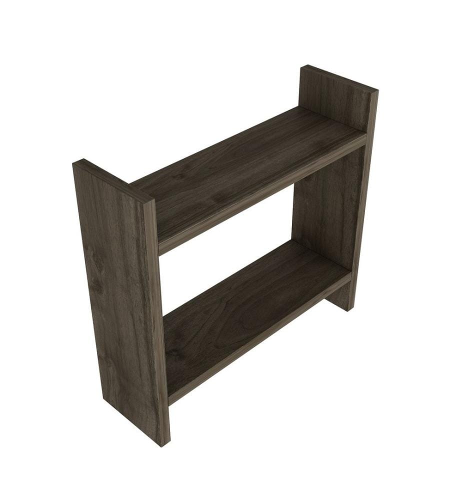 Kitchen Shelf, Walnut, 100% Melamine Coated Particle Board