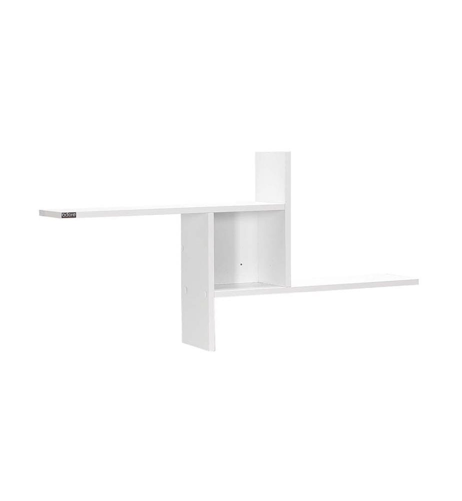 Wall Shelf, Diamond White, Melamine Coated Particle Board