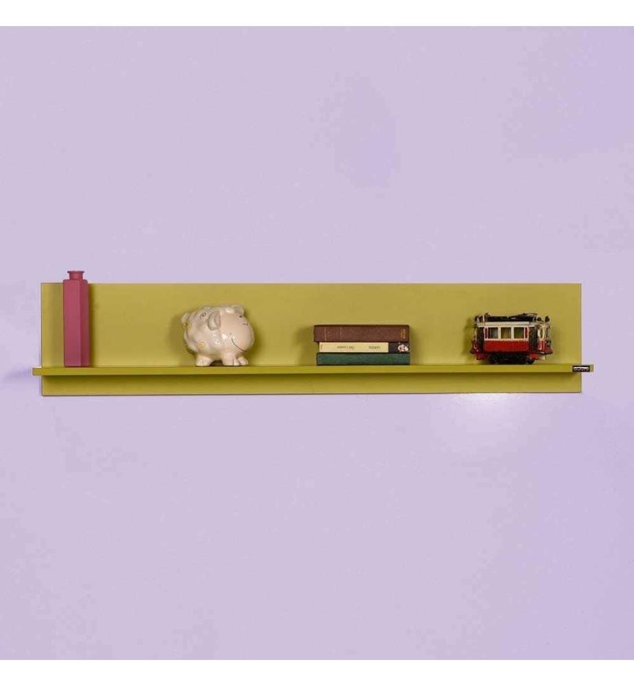 Wall Shelf, Green, Melamine Coated Particle Board