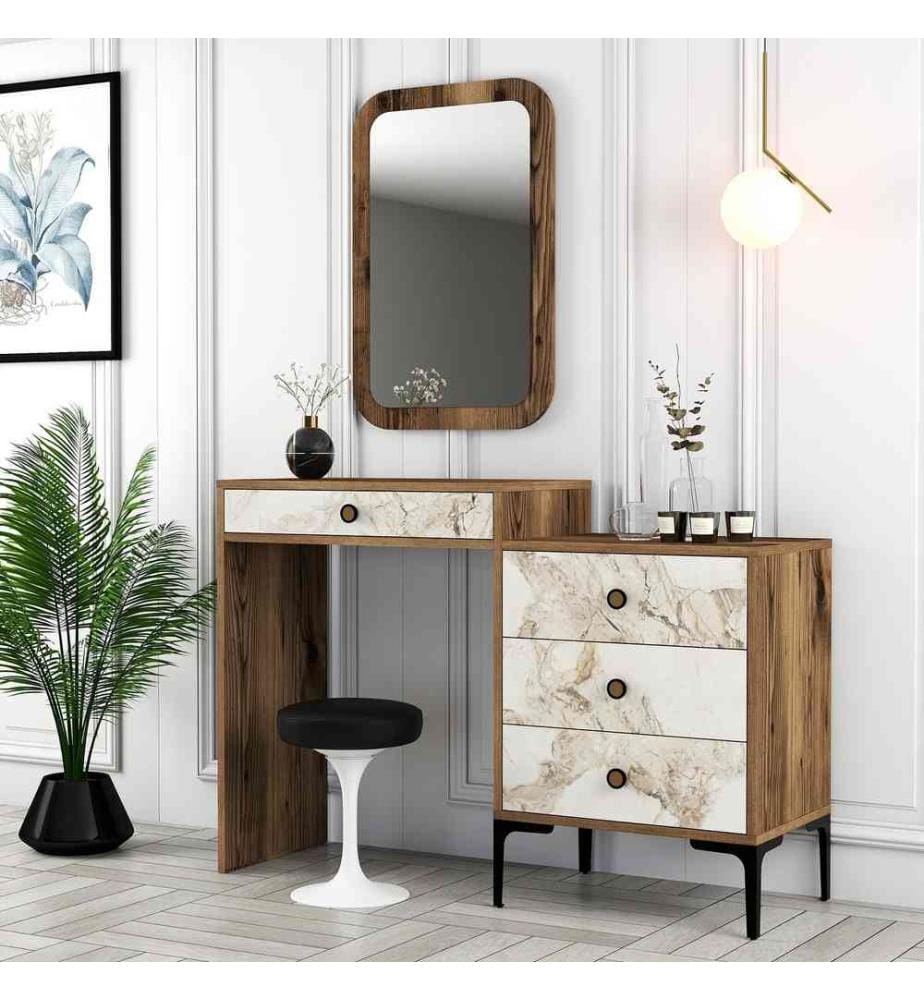 Commode, Noyer Blanc, Panneau de particules mélaminé