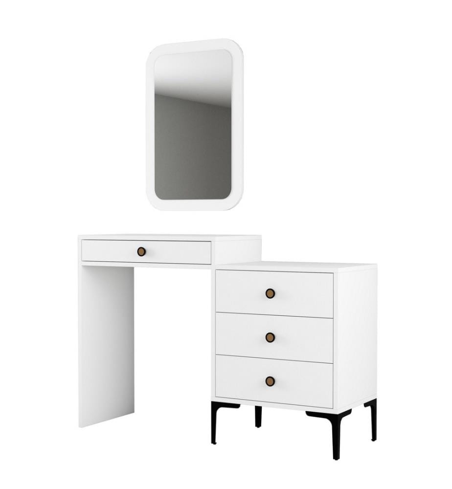 Commode, blanc, panneau de particules mélaminé