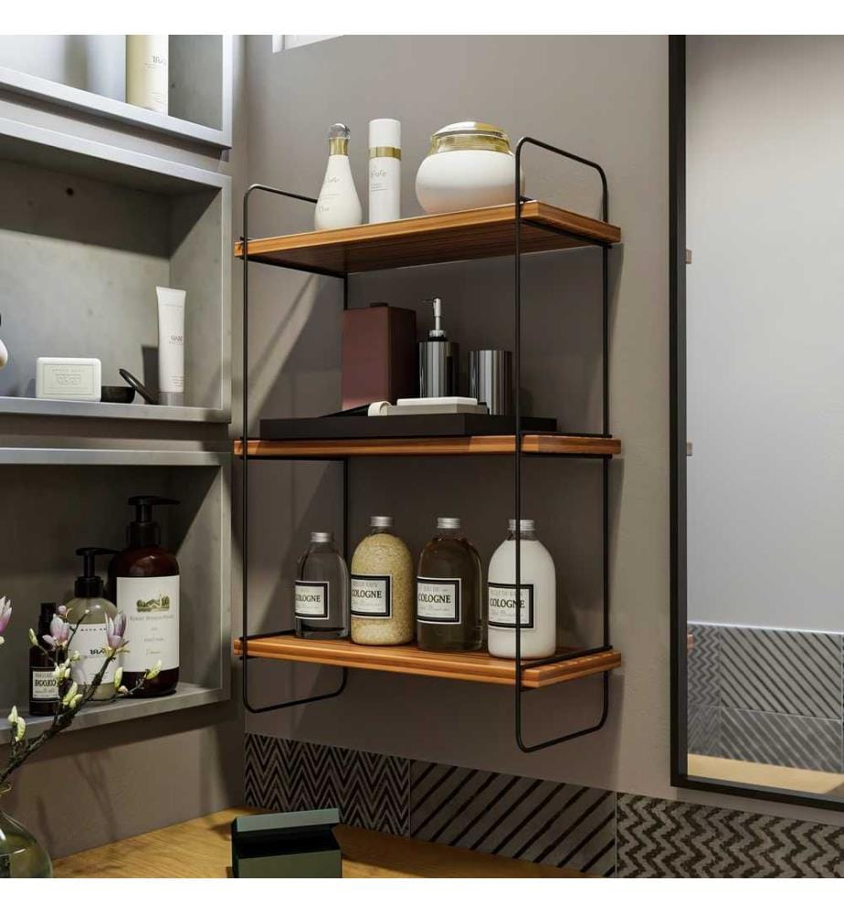 Wall Shelf, Walnut, 100% Melamine Coated Particle Board