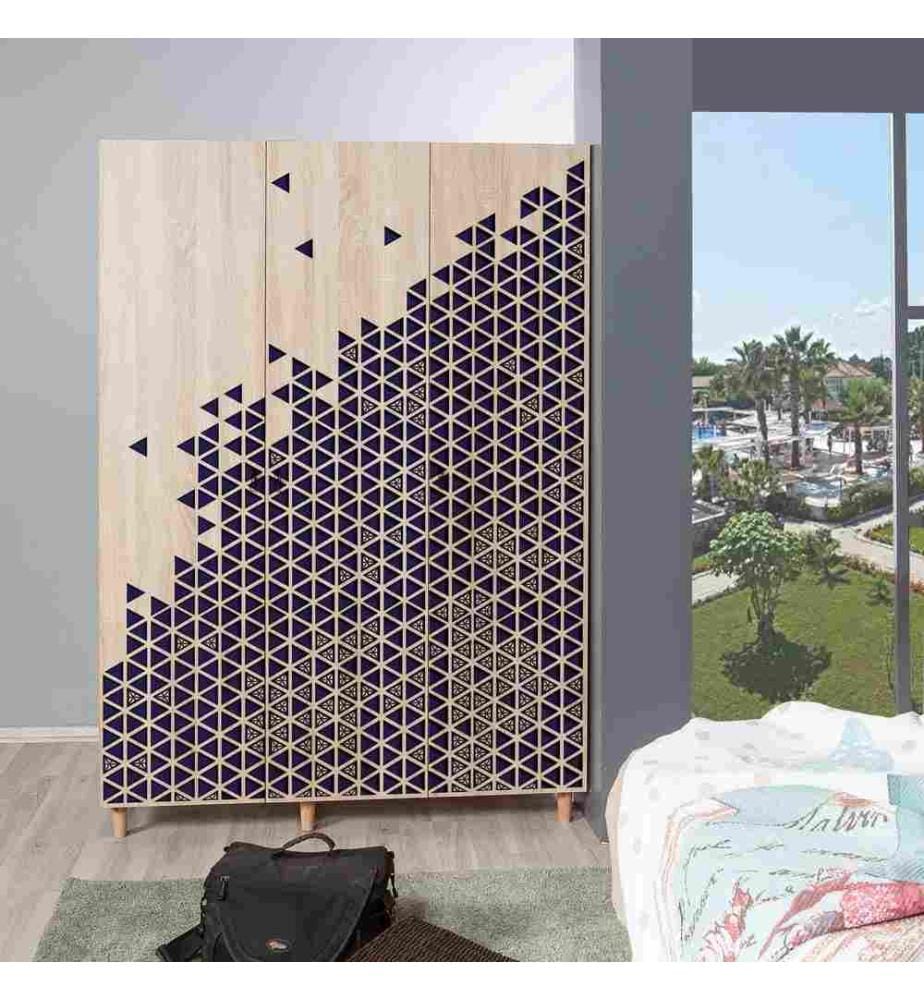 Wardrobe, Sonoma Oak, Melamine Coated Particle Board