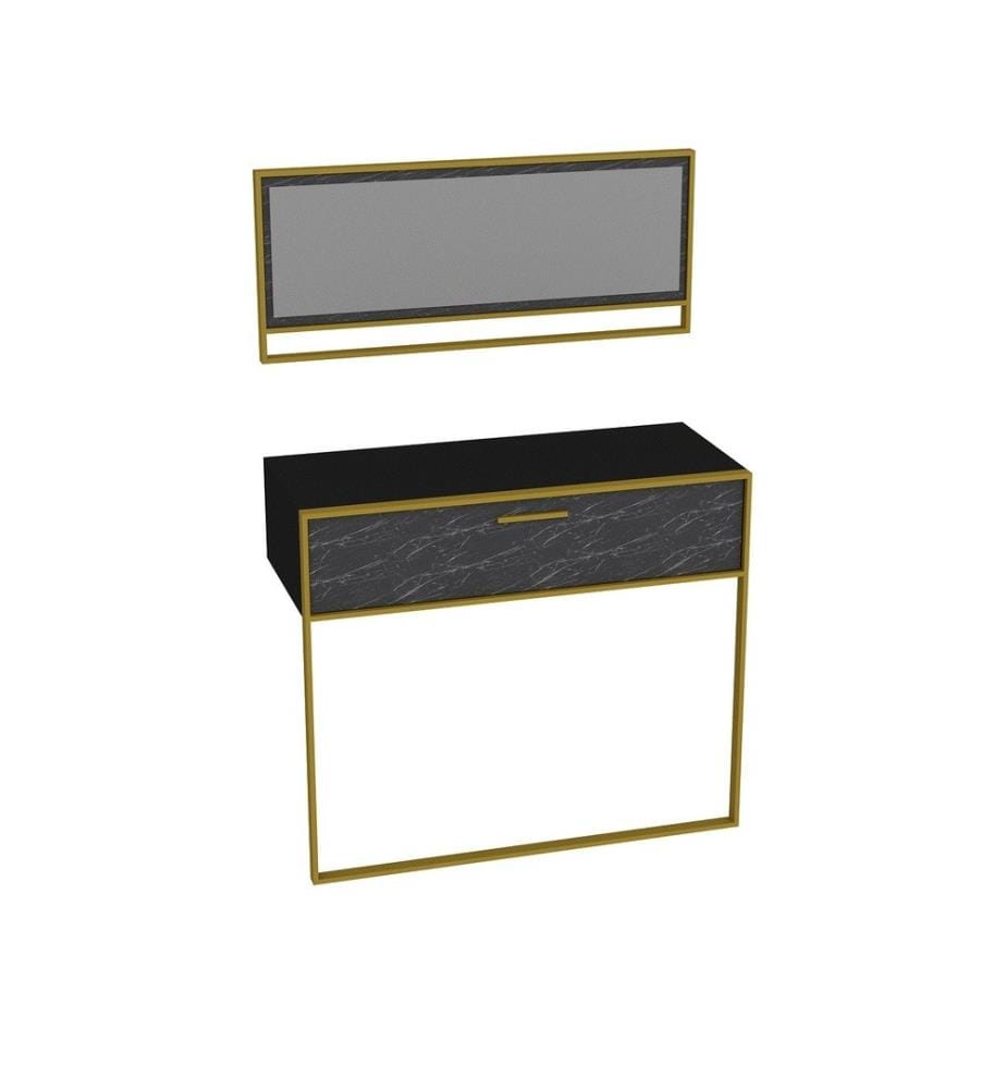 Buffet, Gold Black, panneau de particules mélaminé