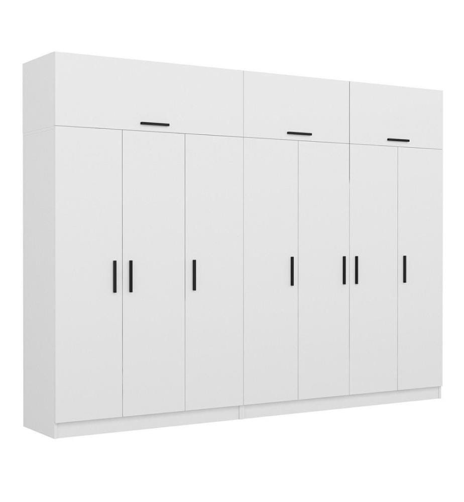 Kleiderschrank, weiss, 100 % MELAMINBESCHICHTETE SPANPLATTE