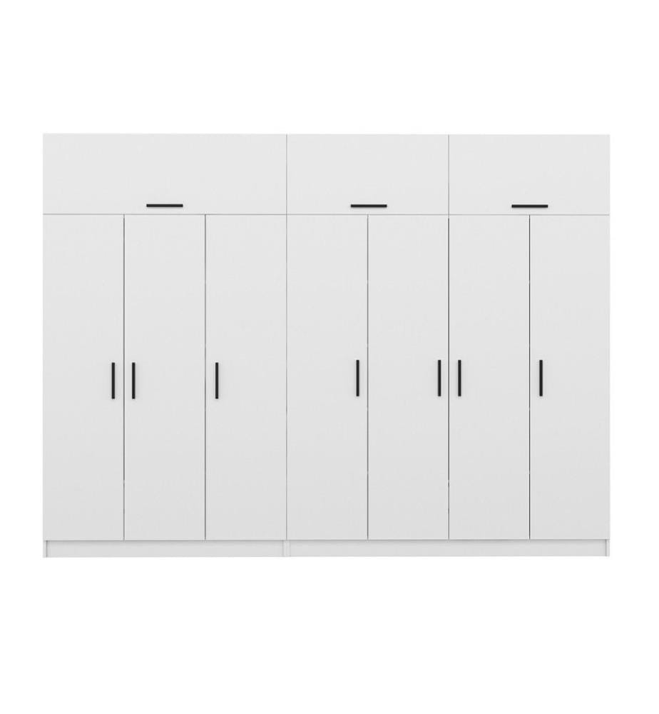 Kleiderschrank, weiss, 100 % MELAMINBESCHICHTETE SPANPLATTE