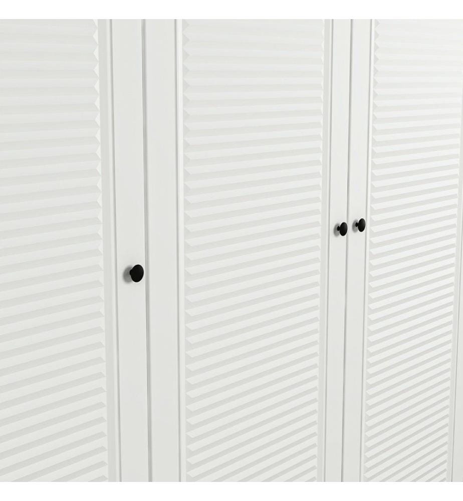 Wardrobe, White, 100% MELAMINE COATED PARTICLE BOARD