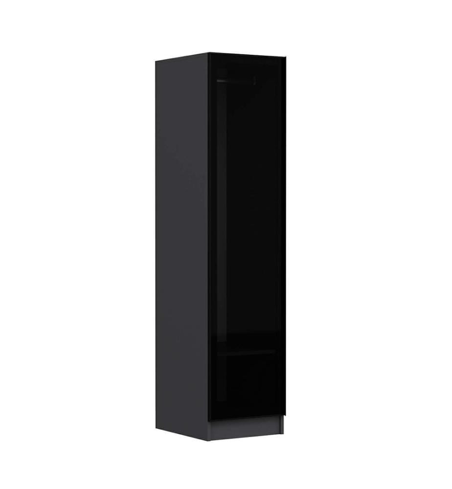 Wardrobe, Anthracite, Fume, 100% MELAMINE COATED PARTICLE BOARD