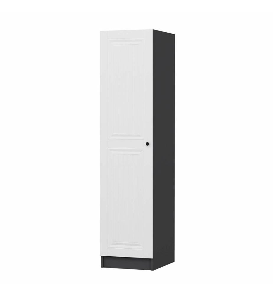 Wardrobe, Anthracite, 100% MELAMINE COATED PARTICLE BOARD
