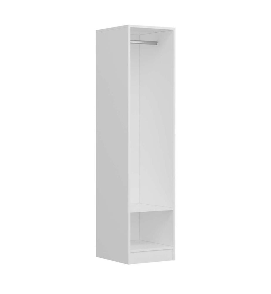 Wardrobe, Anthracite, White, 100% MELAMINE COATED PARTICLE BOARD