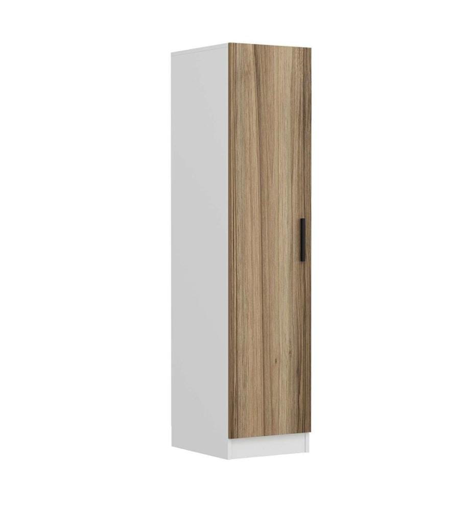 Wardrobe, Walnut, 100% MELAMINE COATED PARTICLE BOARD