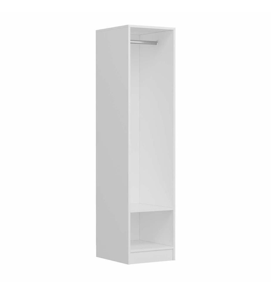 Wardrobe, White, 100% MELAMINE COATED PARTICLE BOARD