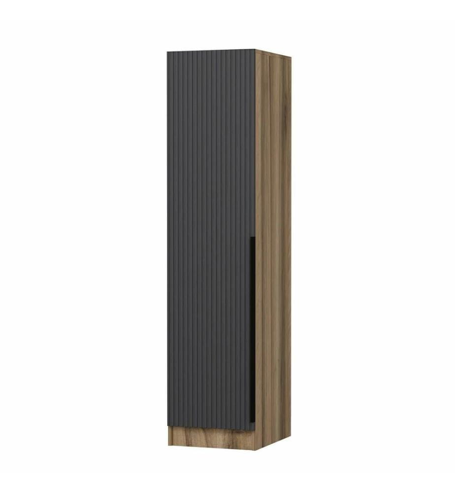 Wardrobe, Anthracite, Dore, 100% MELAMINE COATED PARTICLE BOARD