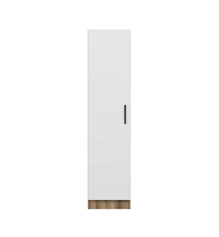 Wardrobe, White, Dore, 100% MELAMINE COATED PARTICLE BOARD