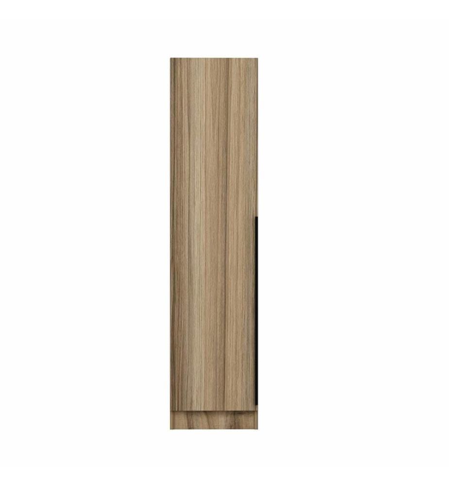 Wardrobe, Walnut, 100% MELAMINE COATED PARTICLE BOARD