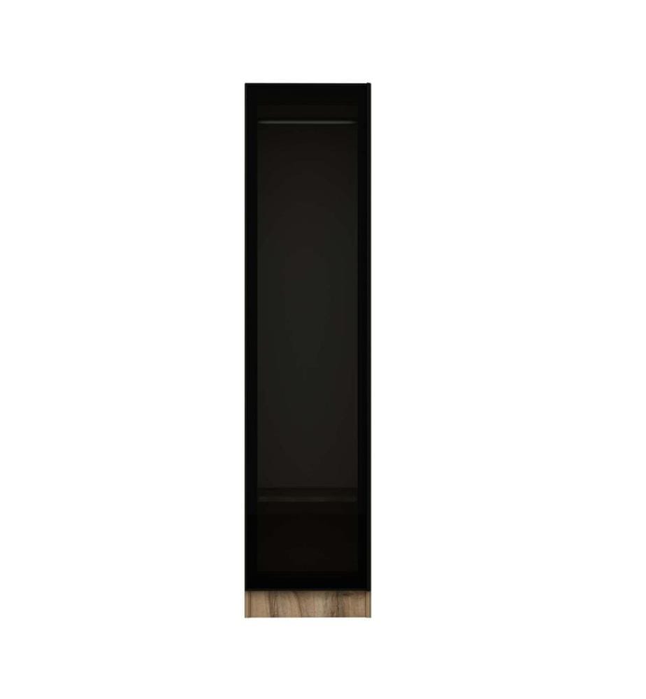 Wardrobe, Walnut, Fume, 100% MELAMINE COATED PARTICLE BOARD