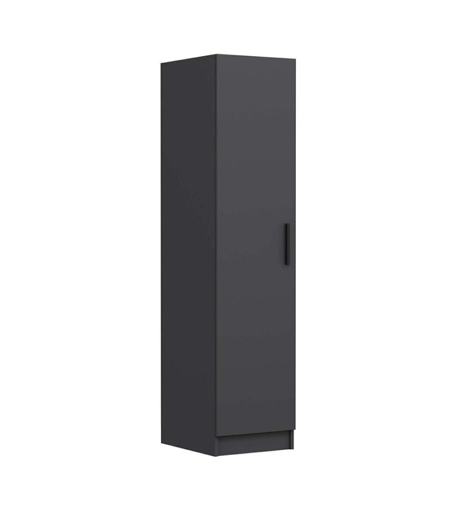 Wardrobe, Anthracite, 100% MELAMINE COATED PARTICLE BOARD