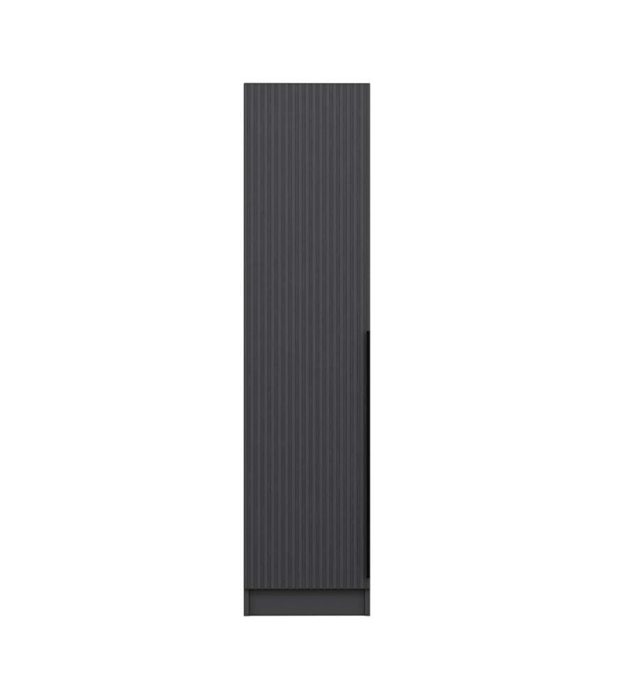 Wardrobe, Anthracite, 100% MELAMINE COATED PARTICLE BOARD
