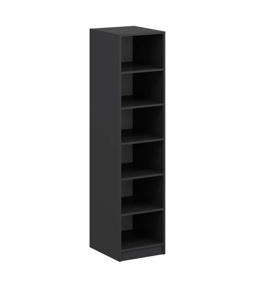 Kleiderschrank, Weiss, Anthrazit, 100 % MELAMINBESCHICHTETE SPANPLATTE