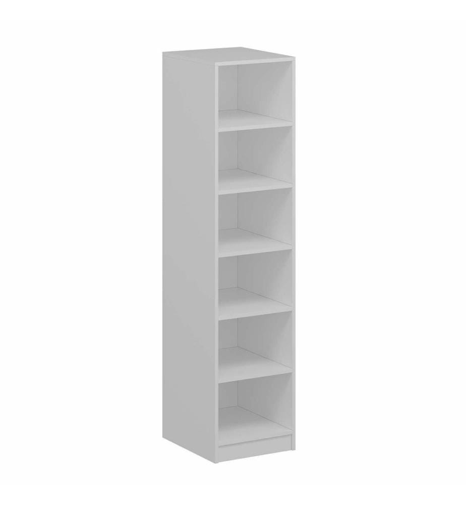 Wardrobe, Anthracite, White, 100% MELAMINE COATED PARTICLE BOARD
