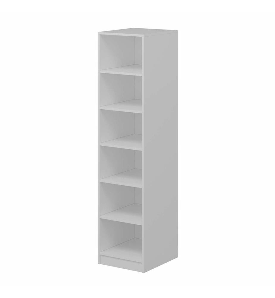Wardrobe, Anthracite, White, 100% MELAMINE COATED PARTICLE BOARD