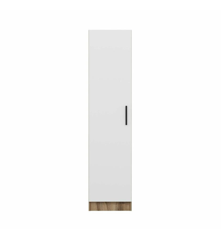 Wardrobe, White, Dore, 100% MELAMINE COATED PARTICLE BOARD