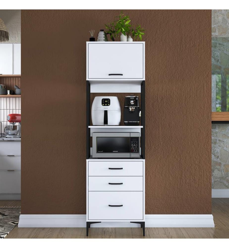 Multi Purpose Cabinet, White, 100% MELAMINE COATED E1 QUALITY CHIPBOARD