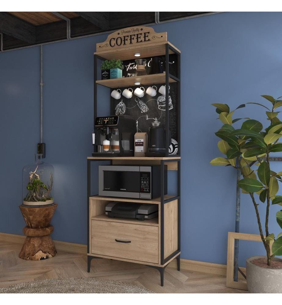 Multi Purpose Cabinet, Walnut, 100% MELAMINE COATED E1 QUALITY CHIPBOARD