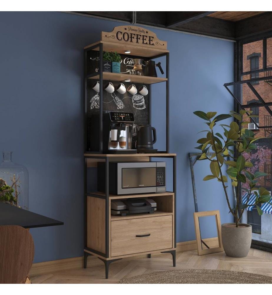 Multi Purpose Cabinet, Walnut, 100% MELAMINE COATED E1 QUALITY CHIPBOARD