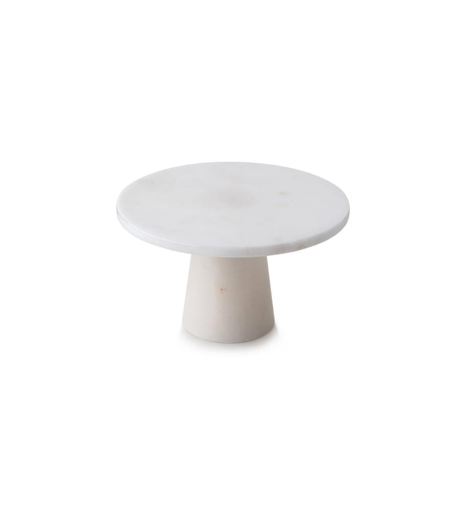 Cake Serving Plate, White, 100% THASSOS MARBLE