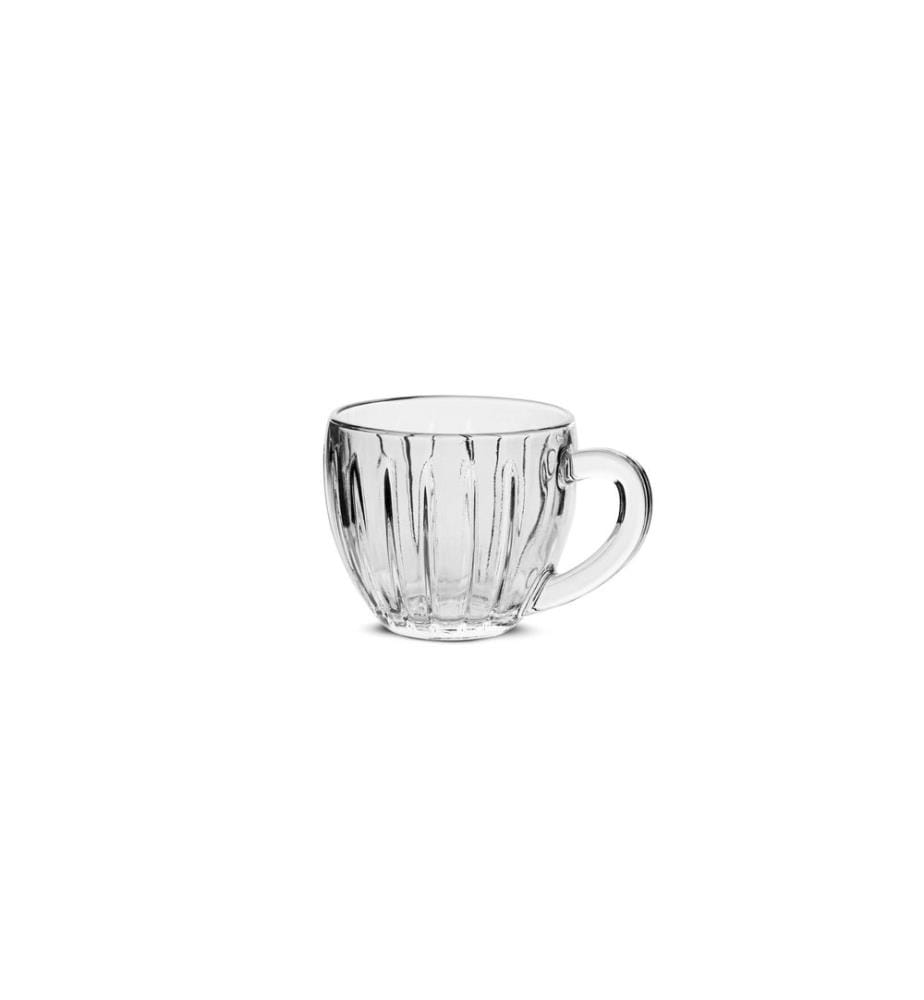 Coffee Cup Set, 6 Pieces, Transparent, 100% GLASS