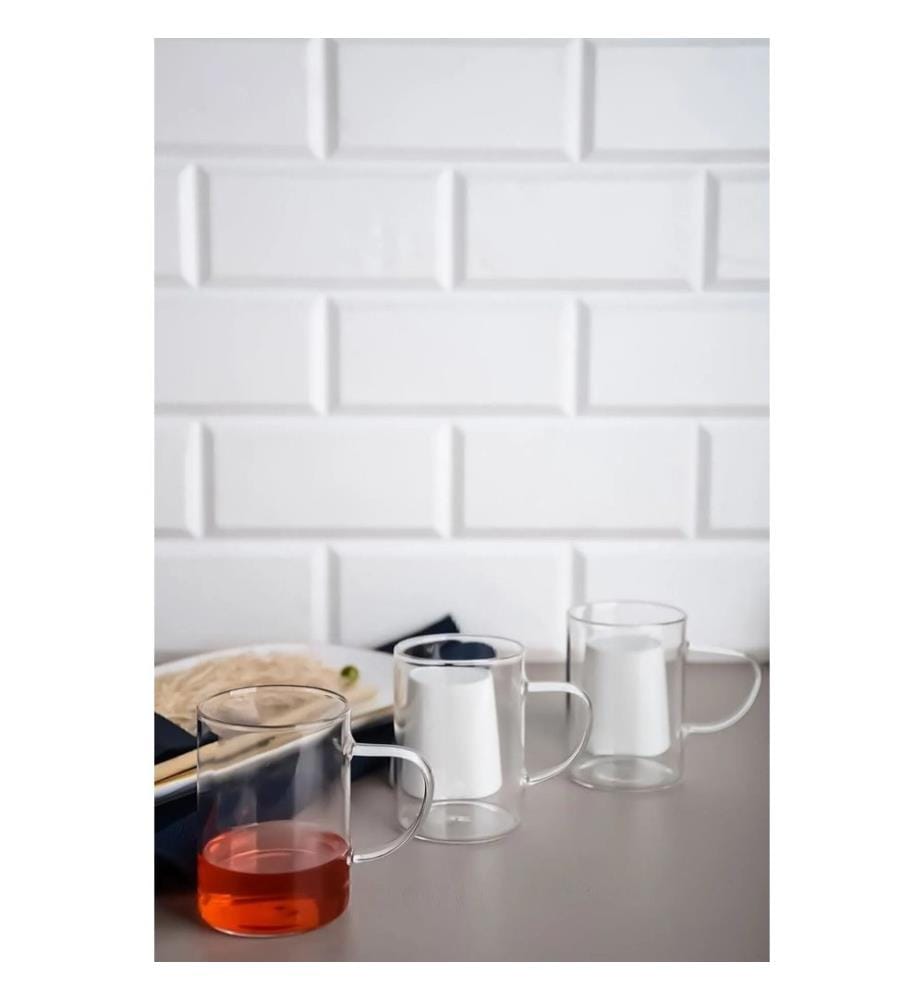 Glas-Set, 6-teilig, transparent, 100 % BOROSILIKATGLAS