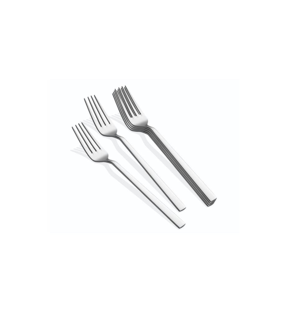 Set de couverts, 24 pièces, chrome, 100 % ACIER INOXYDABLE