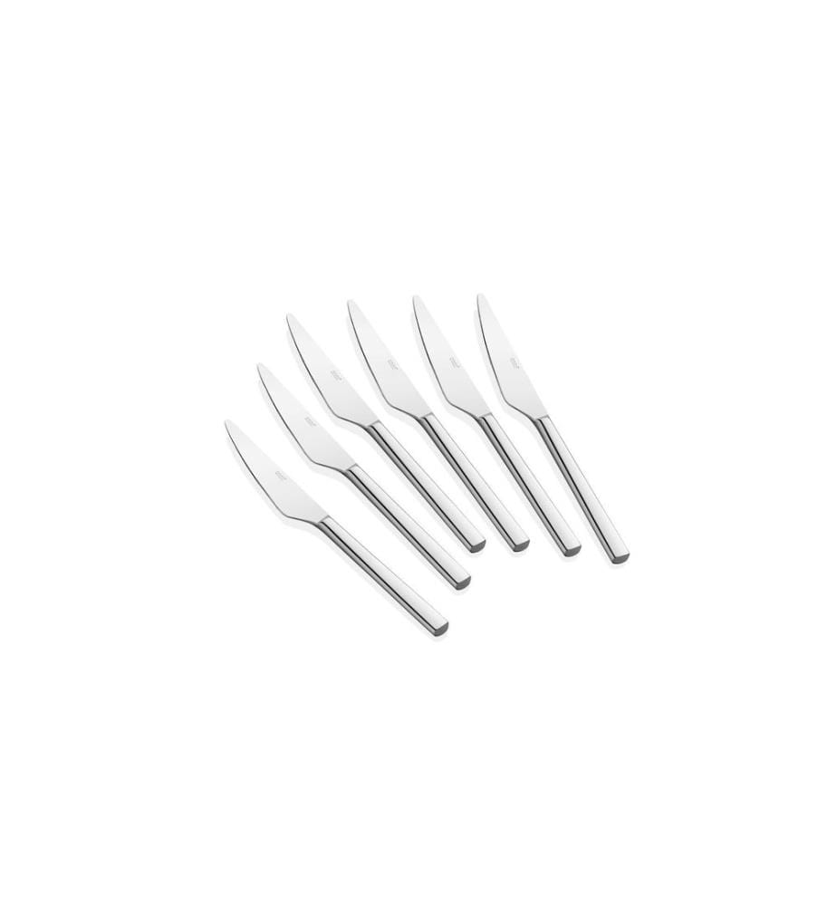 Set de couverts, 24 pièces, chrome, 100 % ACIER INOXYDABLE