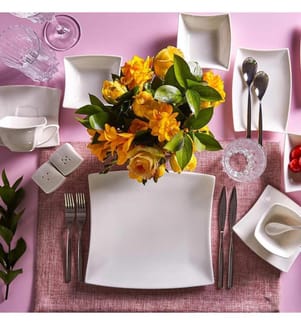 Set de petit déjeuner, 32 pièces, Multicolore, 100% Porcelain