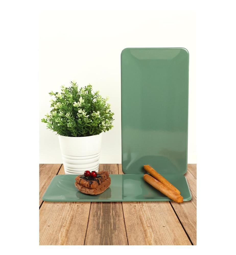 Plate Set, 2 Pieces, Multicolor, 100% Ceramic