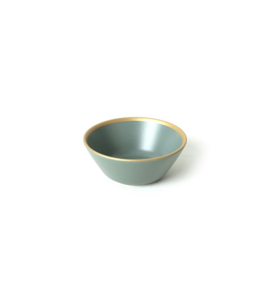 Set de bols, 6 pièces, vert, or, 100% Ceramic, antibactérien