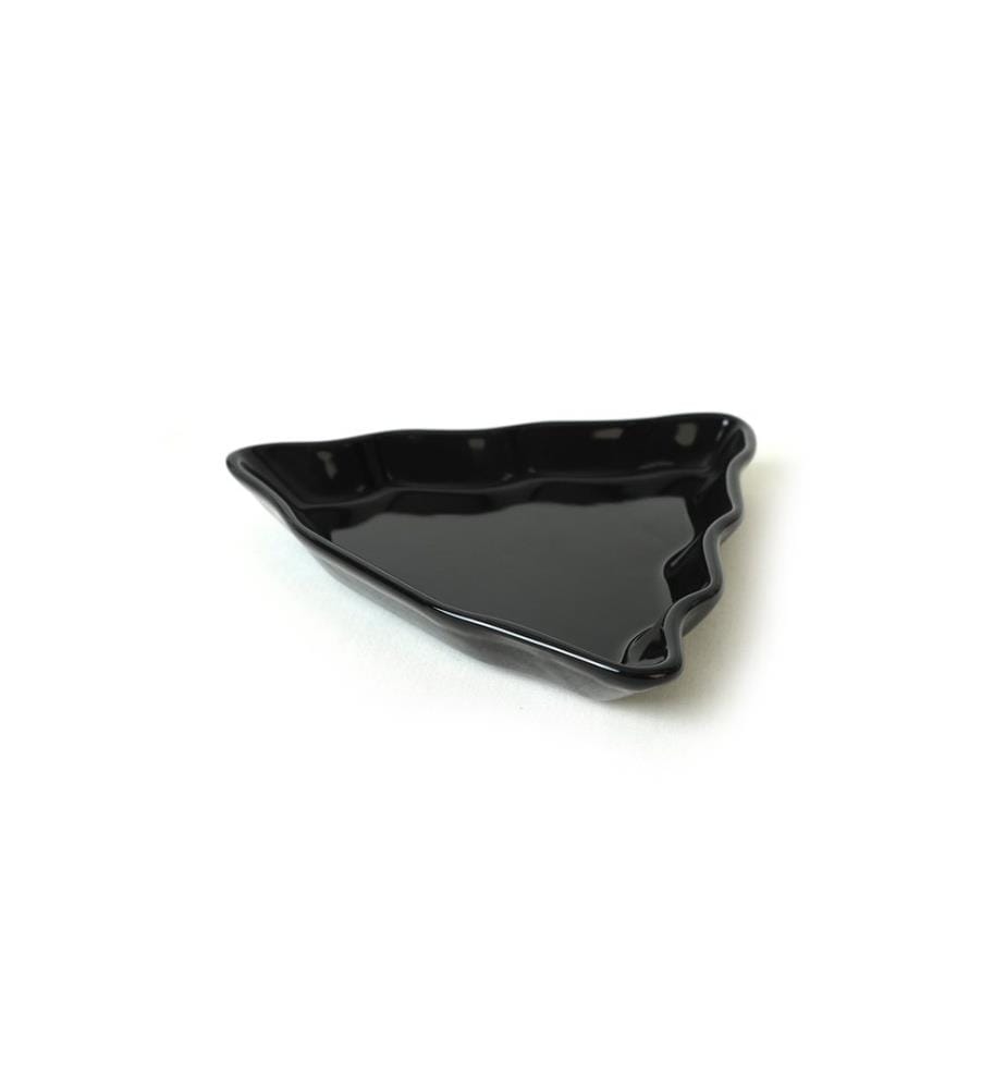 Platter Set, 2 Pieces, Black, 100% Ceramic, Antibacterial