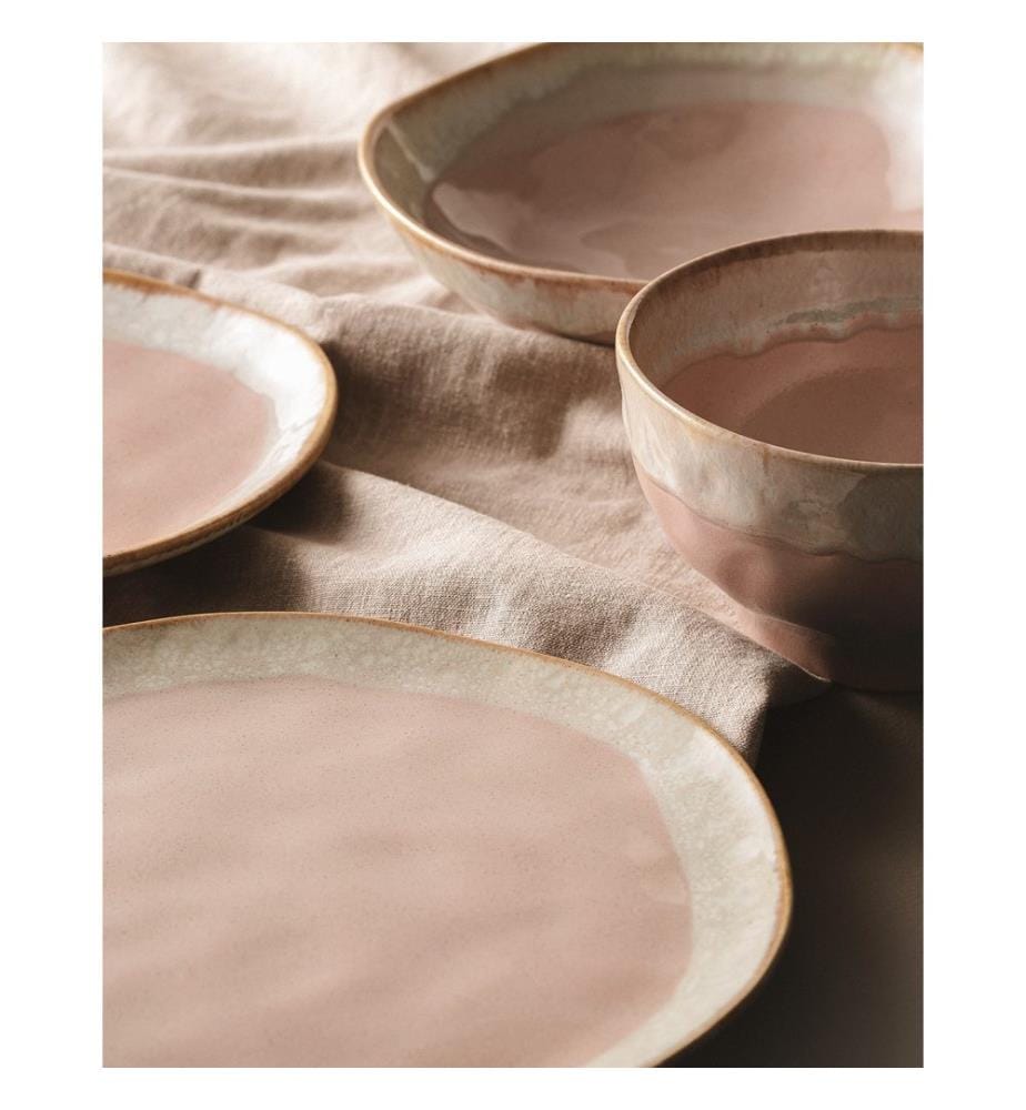 Service de table, 18 pièces, poudre, 100% Ceramic Stoneware