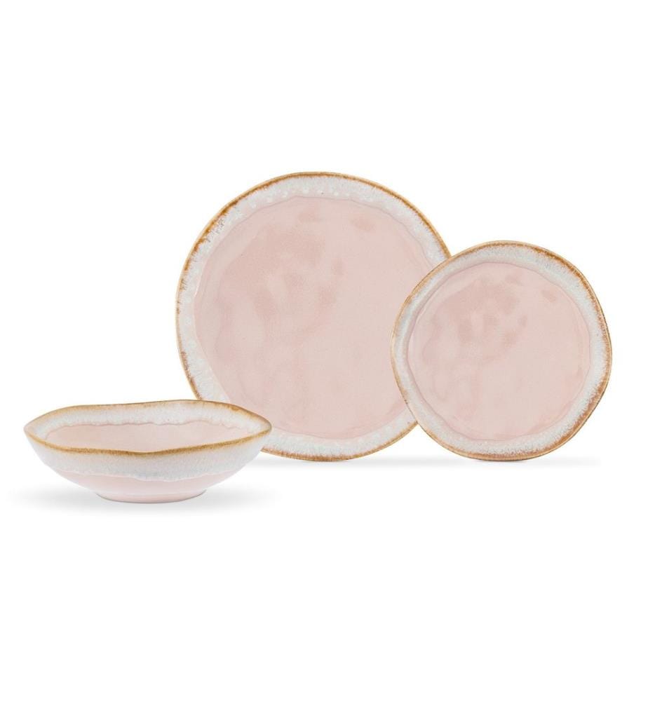Service de table, 18 pièces, poudre, 100% Ceramic Stoneware