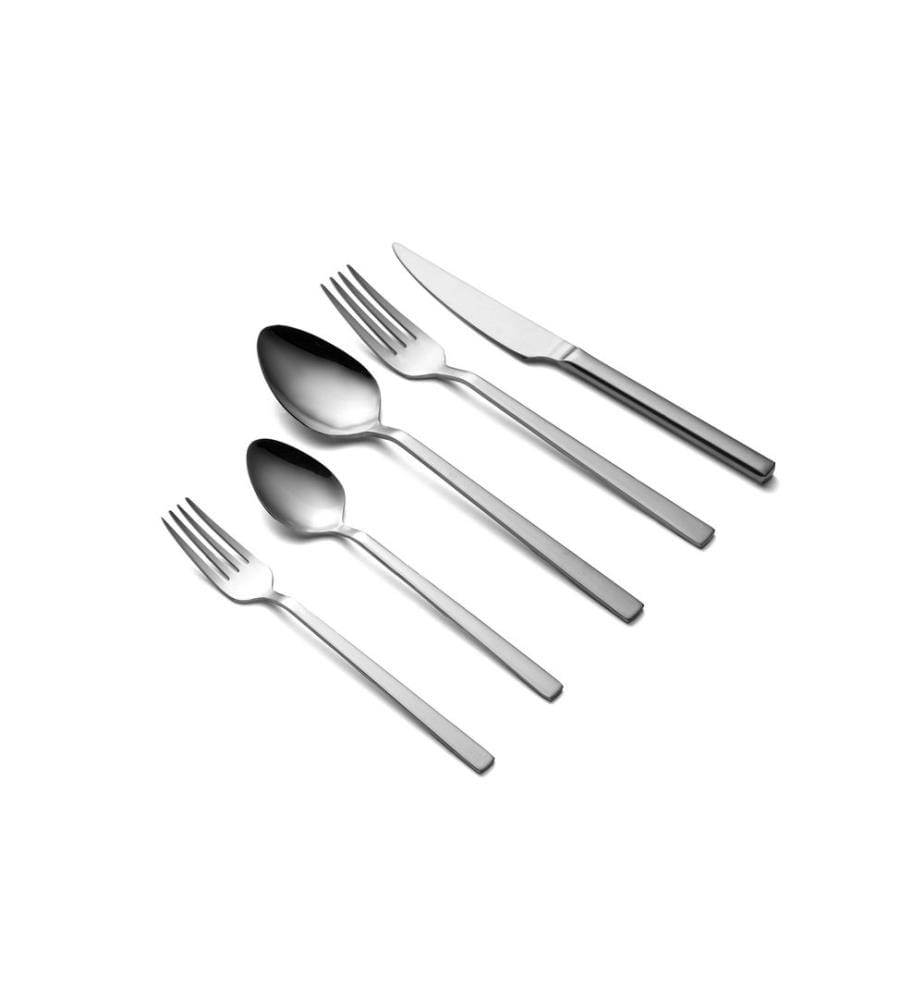 Set di posate, 20 pezzi, Cromo, 100% acciaio inox