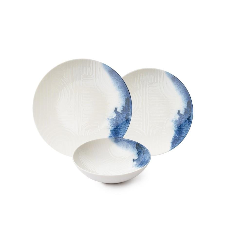 Dinner Set, 24 Pieces, Multicolor, 100% PORCELAIN