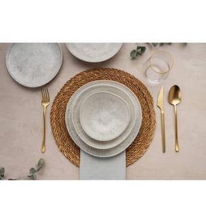 Geschirrset, 24-teilig, mehrfarbig, 100 % PORZELLAN