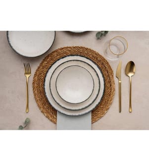 Geschirrset, 24-teilig, mehrfarbig, 100 % PORZELLAN