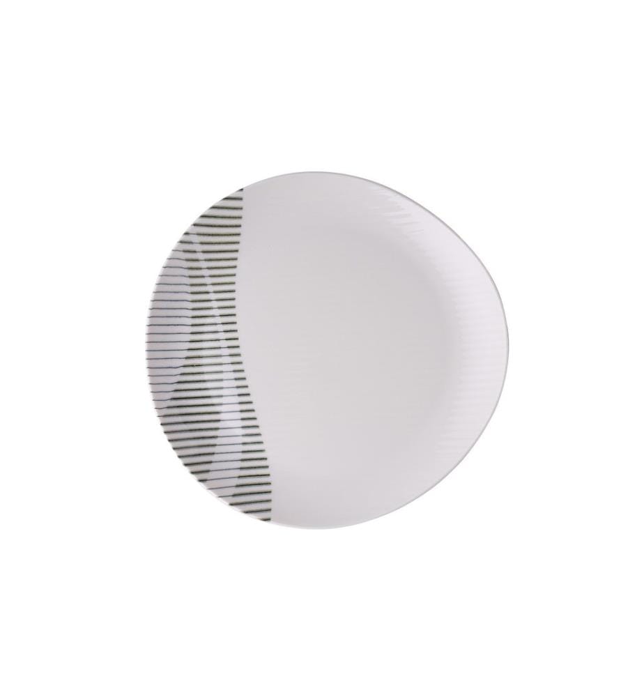 Dinner Set, 24 Pieces, Multicolor, 100% PORCELAIN