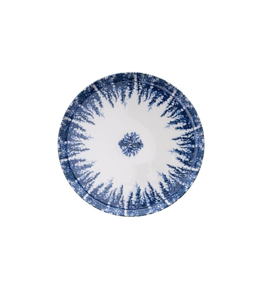Dinner Set, 12 Pieces, Blue,White, 100% PORCELAIN