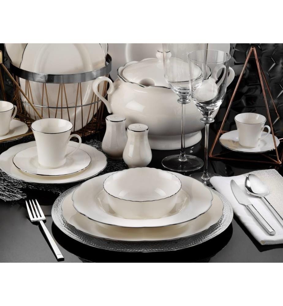 Dinner Set, 71 Pieces, White, Porcelain