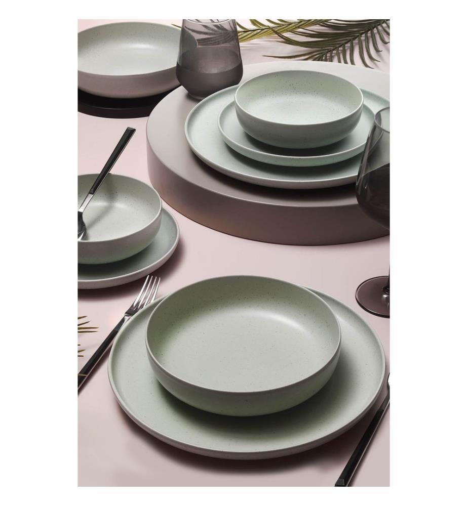 Dinner Set, 16 Pieces, Multicolor, 100% PORCELAIN